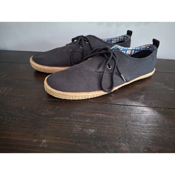 EUC Ben Sherman Men's Black Lace Up Espadrille Sneakers/Sz. 10.5 - Picture 3 of 9